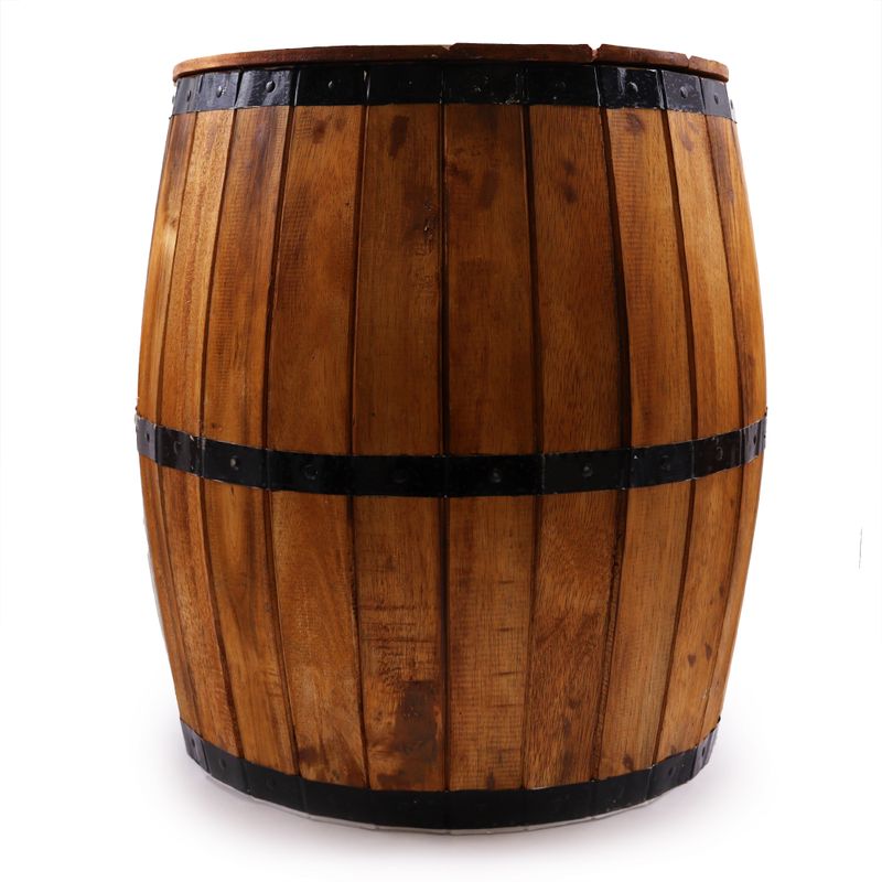 Tabouret Baril à Bière et Porte-Parasol - Naturel