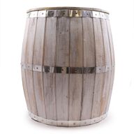 Table Baril de Bière - Blanchi