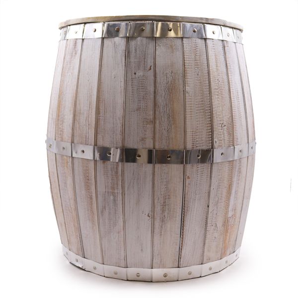 Table Baril de Bière - Blanchi