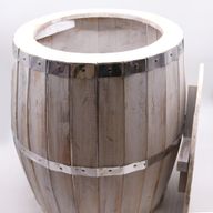 Table Baril de Bière - Blanchi