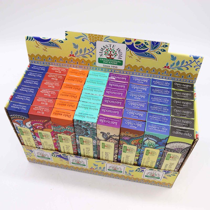 Présentoir d'Encens Masala Namaste Mandala (parfum 6x8)