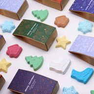 Coffret Cadeau de Bombes de Bain de Noël - Village de Pain d'épice