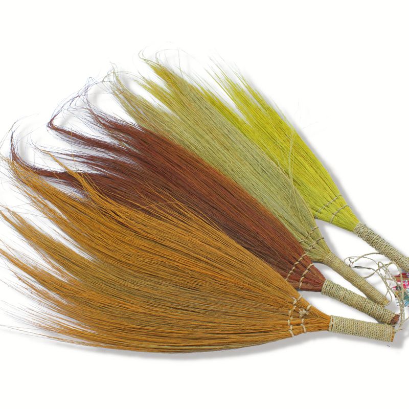 Pack de 4 - Balais longs Feuilles de Pampa - Couleurs naturelles