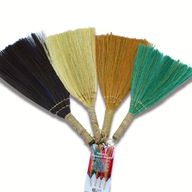 Pack de 4 - Balais en évantail en Feuilles de Pampa - Couleurs et tailles mélangées
