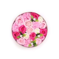 Boîte Ronde - Naissance Bébé - Rose