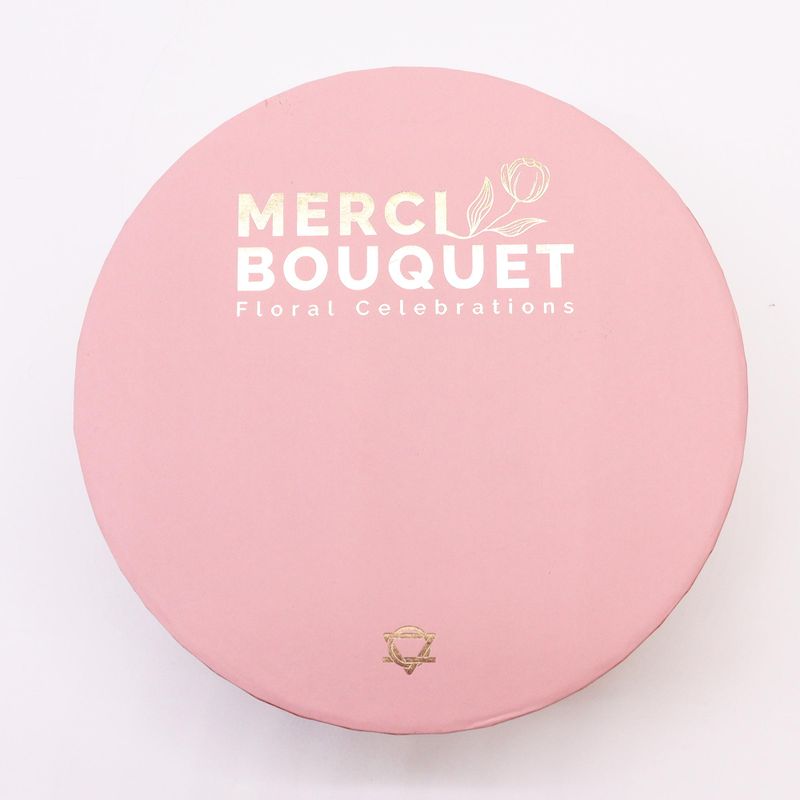 Boîte Ronde - Naissance Bébé - Rose
