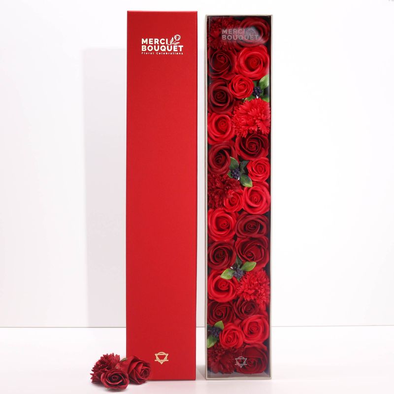 Boîte Extra Longue - Roses Rouges
