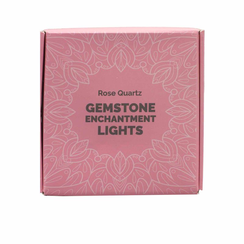 Lumières d'Enchantement en Pierres Précieuses - Quartz Rose