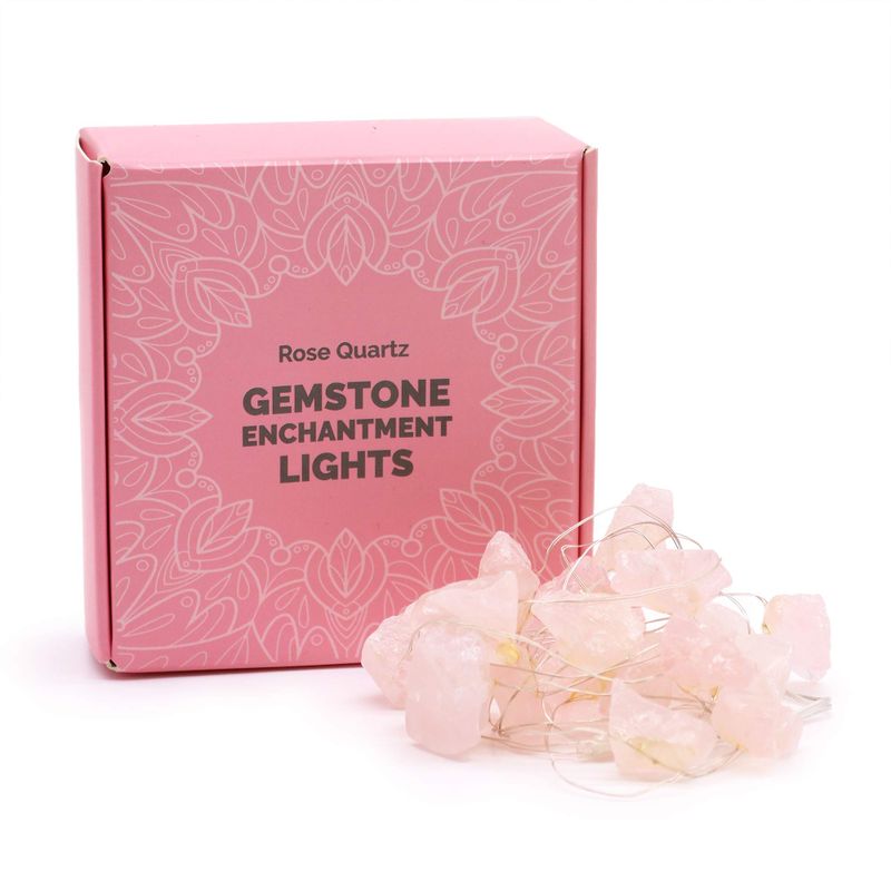 Lumières d'Enchantement en Pierres Précieuses - Quartz Rose