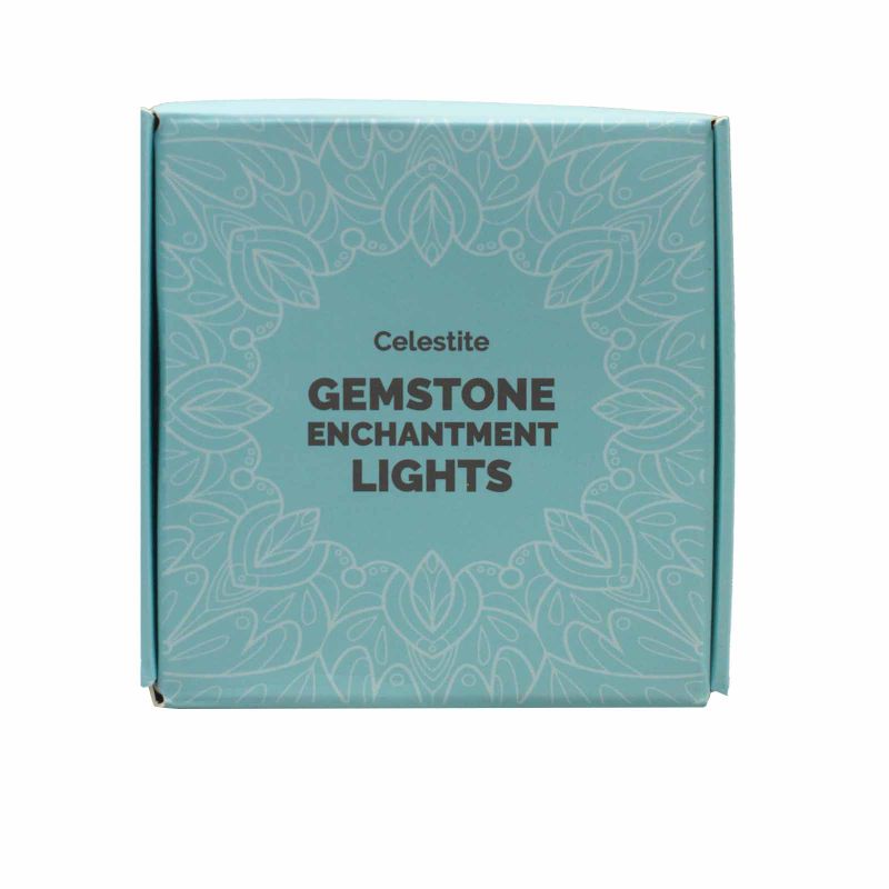 Lumières d'Enchantement en Pierres Précieuses - Celestite