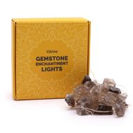 Lumières d'Enchantement en Pierres Précieuses - Citrine Fumée