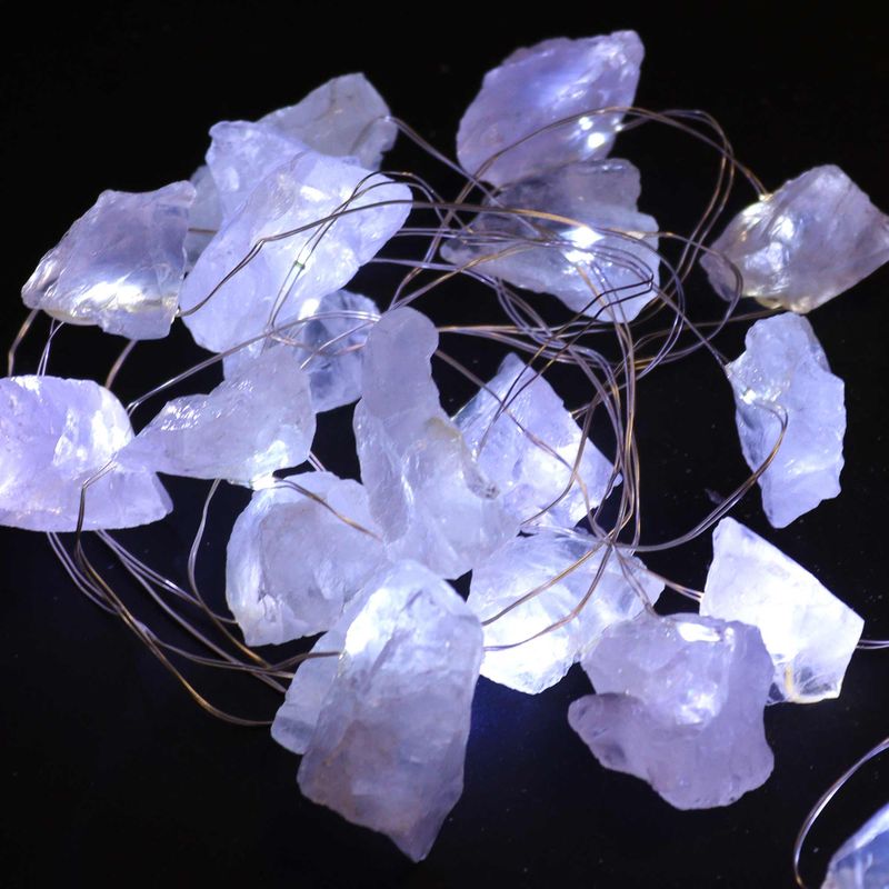 Lumières d'Enchantement en Pierres Précieuses - Quartz de Roche