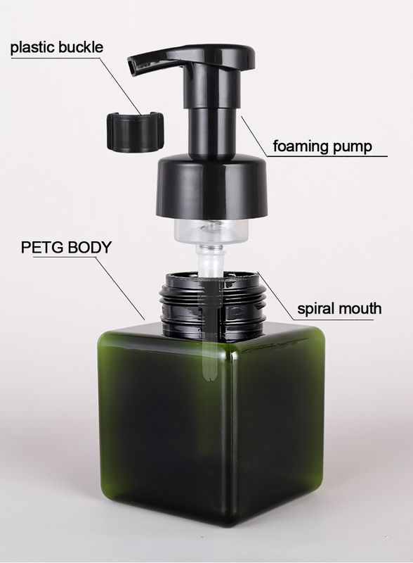 Flacon Distributeur de Mousse Réutilisable Carré - 250ml
