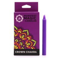 Bougies Magiques Manifestes (pack de 12) - Violet - Chakra de la Couronne