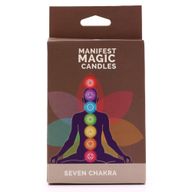 Sept bougies manifestes Chakra (pack de 7)