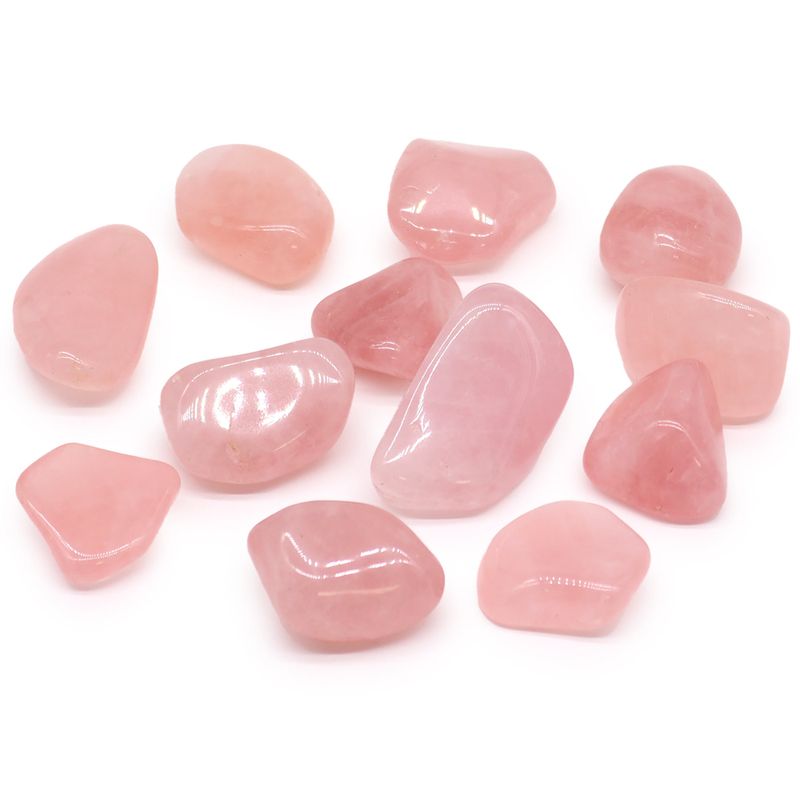 Pierres roulées XL - Quartz rose Grade P