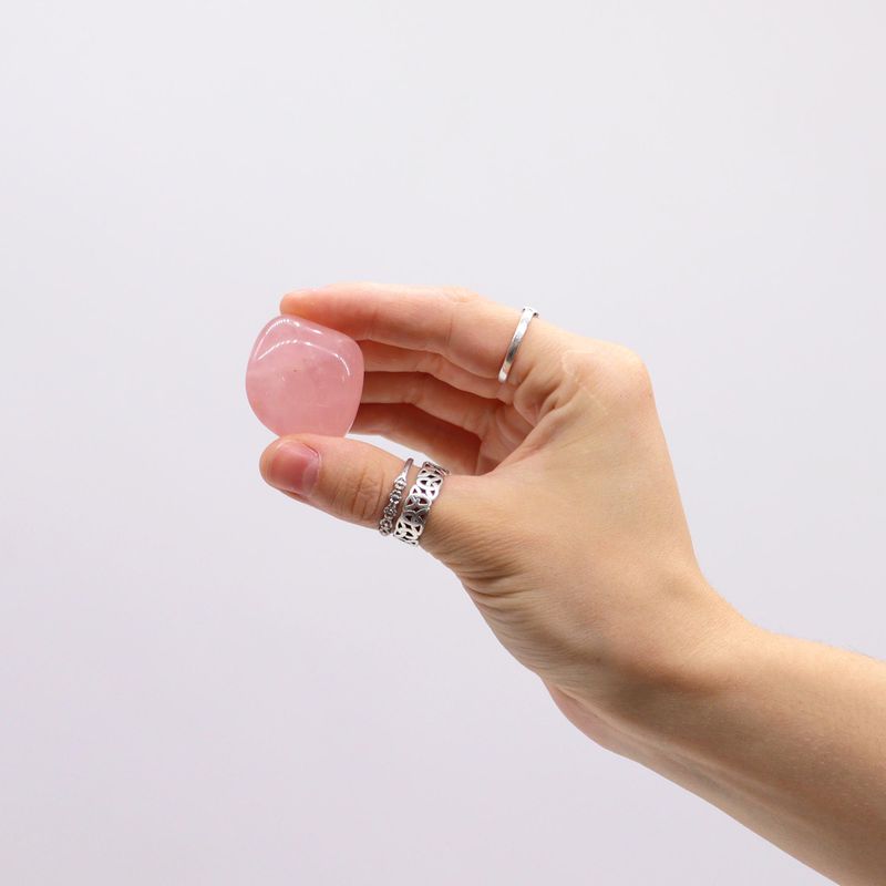 Pierres roulées XL - Quartz rose Grade P