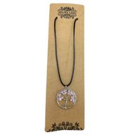 Pendentif Arbre de Vie - Quartz Rose