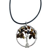 Pendentif Arbre de Vie - Œil de Tigre