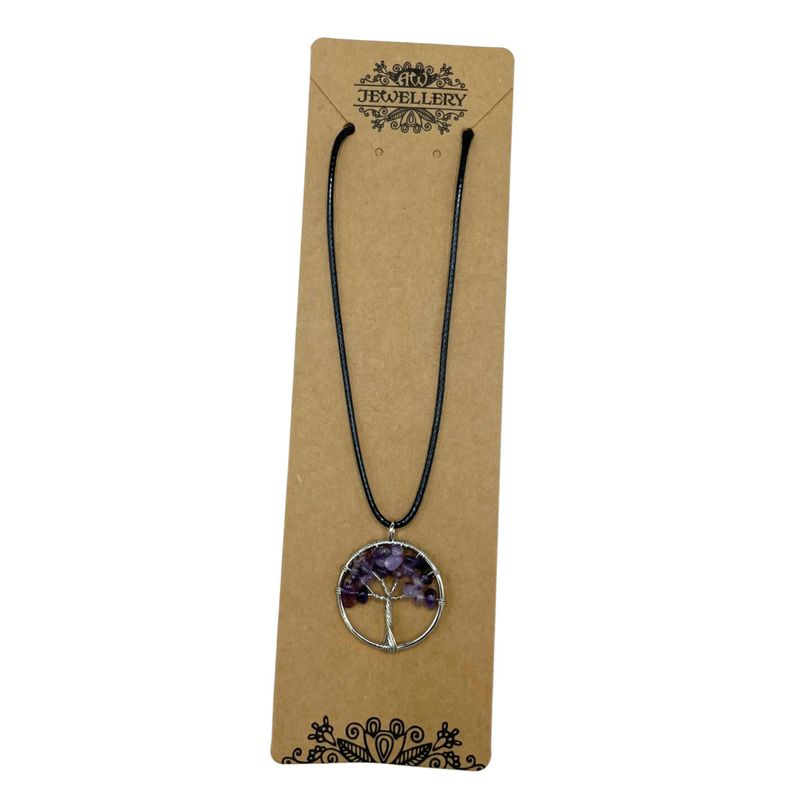 Pendentif Arbre de Vie - Amethyste