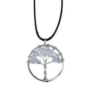 Pendentif Arbre de Vie - Cristal de Roche