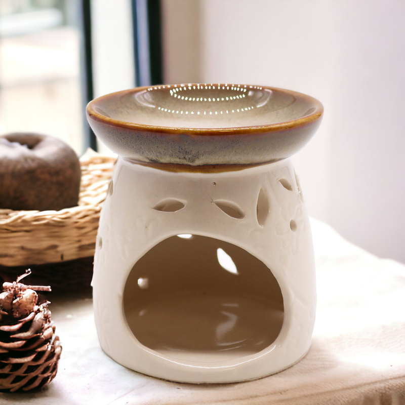 Brûleur à Huiles Classique - Crème