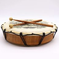 Tambour Chamanique Main de Fatma avec Baguettes - 30cm