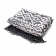 Couverture Confort Boho - 125x150cm - Gris Géométrique