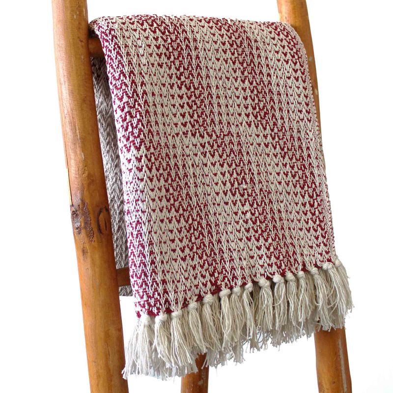 Couverture Confort Boho - 125x150cm - Rubis Bicolore