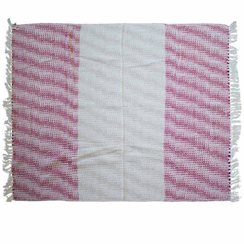 Couverture Confort Boho - 125x150cm - Rubis Bicolore