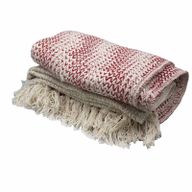 Couverture Confort Boho - 125x150cm - Rubis Bicolore