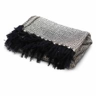 Couverture Confort Boho - 125x150cm - Charbon