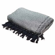 Couverture Confort Boho - 125x150cm - Charbon