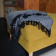 Couverture Confort Boho - 125x150cm - Charbon