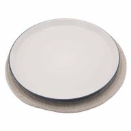 Set de Table Naturel - Jute & Coton 30cm - Bordure Ivoire