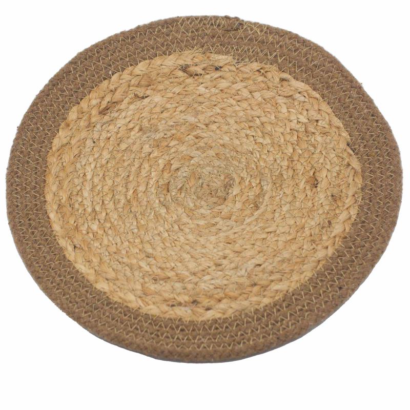 Set de Table Naturel - Jute & Cotton 30cm - Bordure Natural