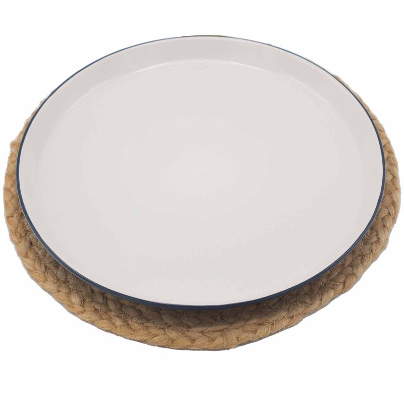 Set de Table Naturel- Jute 30cm - Imprimé Mandala