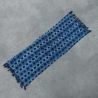 Jeté de canapé/lit Indigo Fait main -170x60cm - Heerak Patern