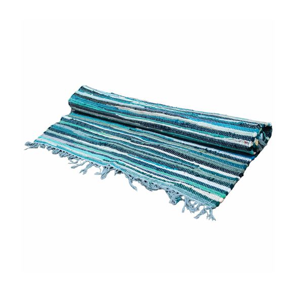Petit Tapis - 50x90cm - Qualité supérieure - Bleu Azur
