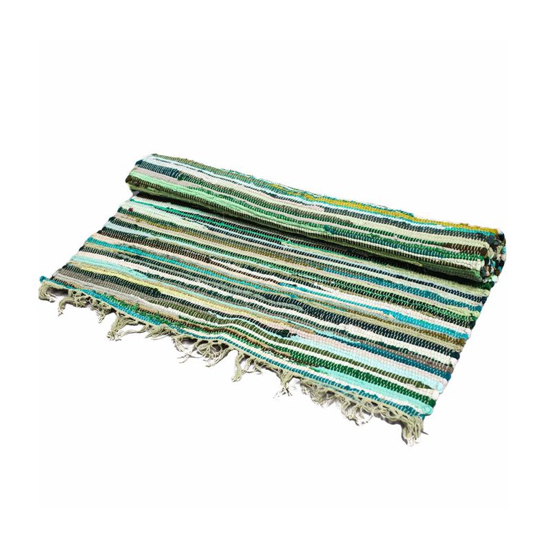 Petit Tapis - 50x90cm - Qualité supérieure- Verts Naturels