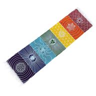Tapis de Yoga 100% Coton - 60x200cm - 7 Chakras