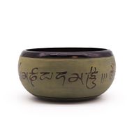 Bol Chantant "Earth Powder" en Gros – Mantra Cinq Bouddhas – 16 cm