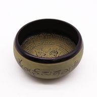 Bol Chantant "Earth Powder" en Gros – Mantra Cinq Bouddhas – 16 cm