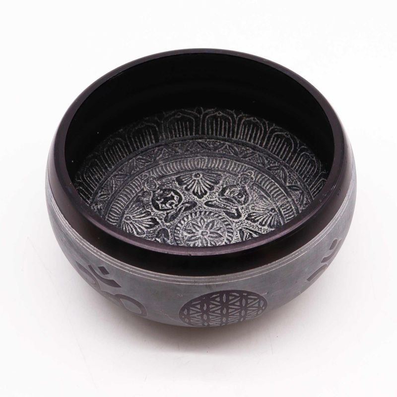 Bol Chantant "Earth Powder" - Om Cinq Bouddhas - 16cm