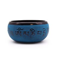 Bol Chantant "Earth Powder"- Mantra Bleu Cinq Bouddha - 16cm