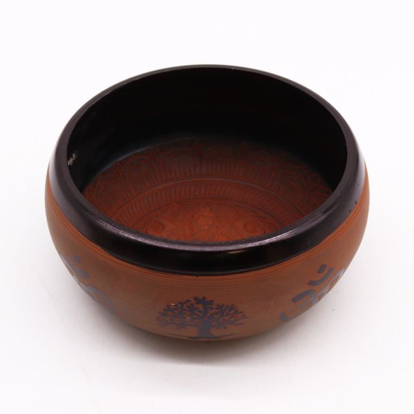 Bol Chantant "Earth Powder" - Argile Om Bouddha - 16cm