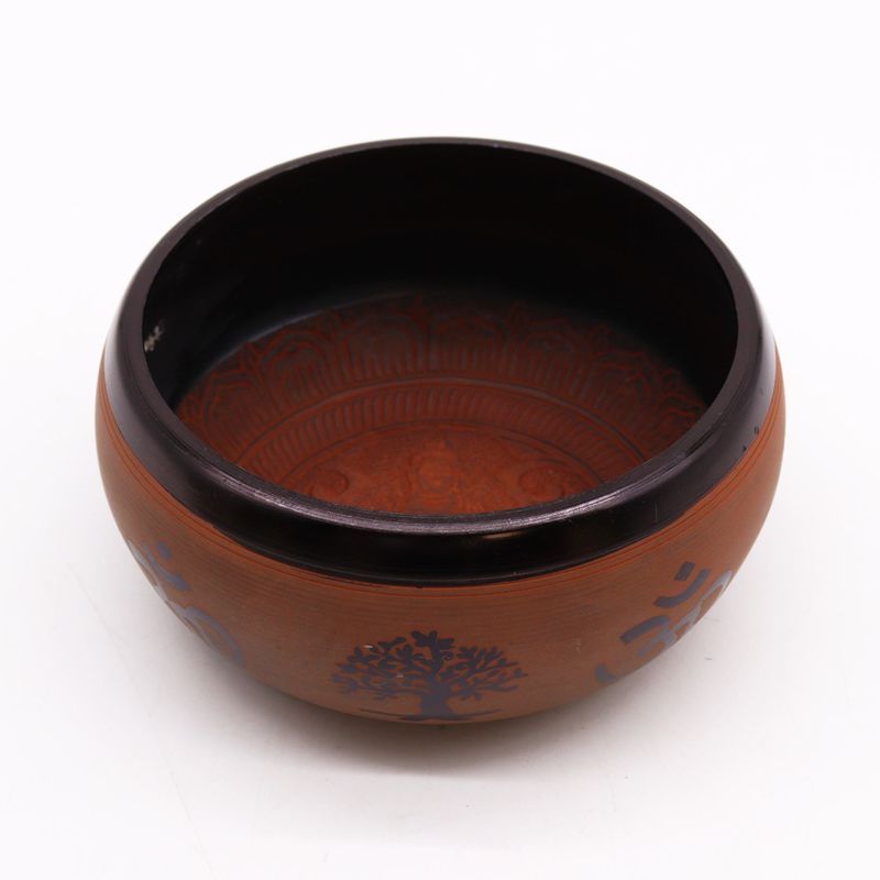 Bol Chantant "Earth Powder" - Argile Om Bouddha - 16cm