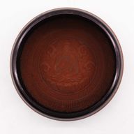 Bol Chantant "Earth Powder" - Argile Om Bouddha - 16cm