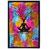 Couvre-lit Simple en Coton et/ou Suspension Murale - Arbre à Yoga