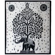 Couvre-lit Double en Coton et/ou Suspension Murale - Mono - L'Arbre à Eléphants
